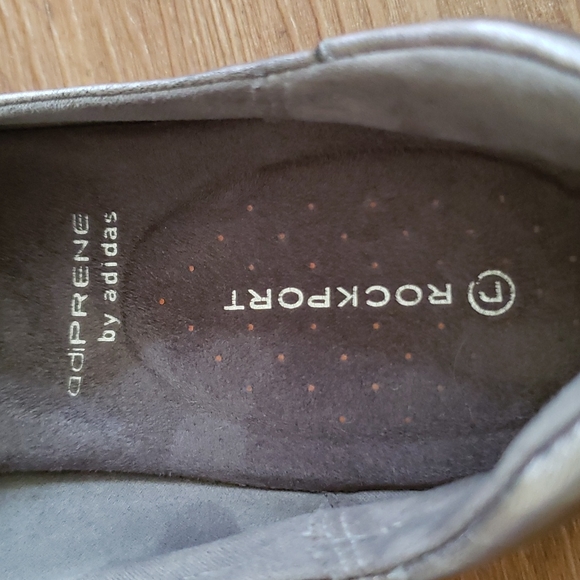 Adiprene by Adidas Rockport Silver Shiny leather shoes, Size 10 - Picture 5 of 5